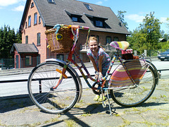 Store owner's bike and Lowa