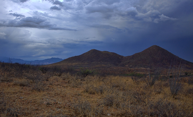 A Rainy Blue Sunset