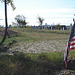 Cimetière et drapeau américain / Cemetery and american flag - 11 octobre 2009.