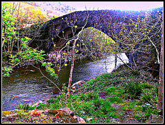 Elgorriaga (Navarra): Puente sobre el río Ezkurra.