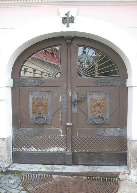 Petschau Rathaus Portal