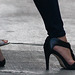 cole haan black heels (F)
