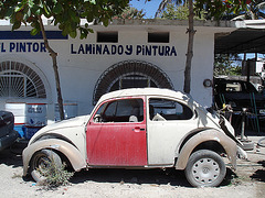 Laminado y pintura VW / Cox mexicaine en décrépitude.