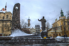 Denkmal für Taras Schewtschenko in Lemberg