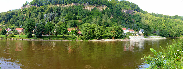 Panorama - Blick auf mein Haus in Oberposta