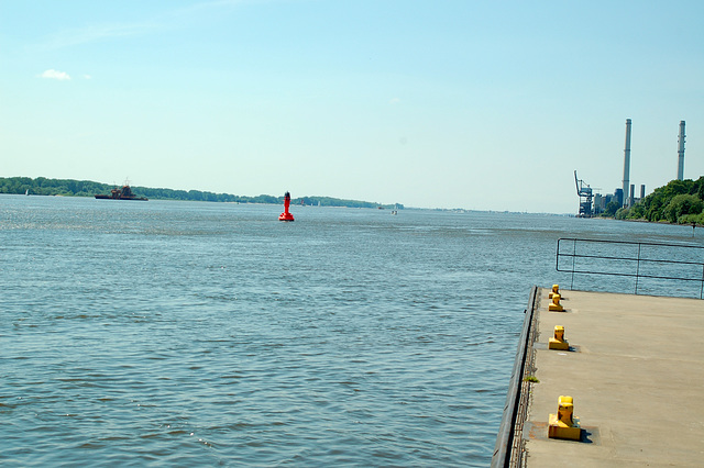 Radtour an der Elbe lang