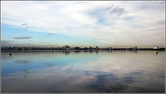 Calm waters on Cardiff Bay