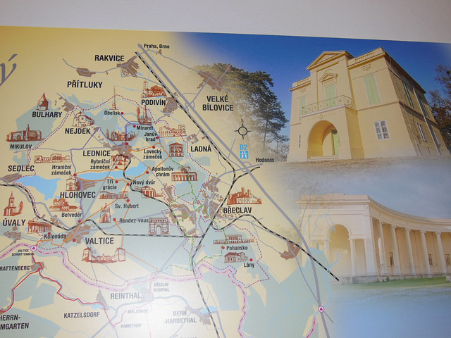 Mapo de Areo Lednice-Valtice apud Břeclav
