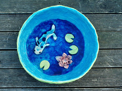 koi pond water bowl