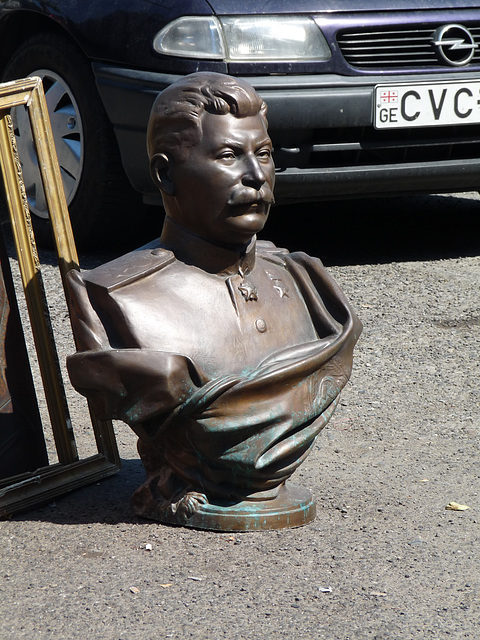 Tbilisi- Bust of Stalin at the Flea Market
