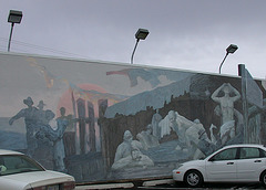 Ely, NV Miner's hot tub mural