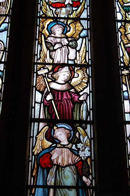 Detail of East Window, Saint Michael's Church, Birchover, Derbyshire