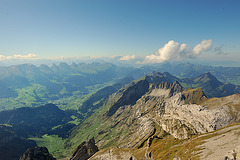 Panorama au sommet du Säntis (2500 m. alt.)