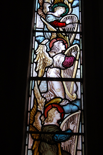 Detail of East Window, Saint Michael's Church, Birchover, Derbyshire