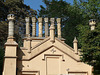 waterlow lodge, highgate, london, c19 terracotta neo-tudor chimneys of 1840