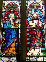 stuston church, suffolk Peter and Christ by hbb 1861