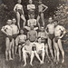 13 swimmers in symmetrical order 1910'