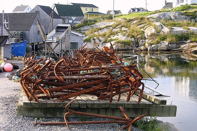 Rusty Anchors – Peggy's Cove, Nova Scotia