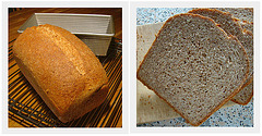 100% Whole Wheat Honey Oatmeal Bread