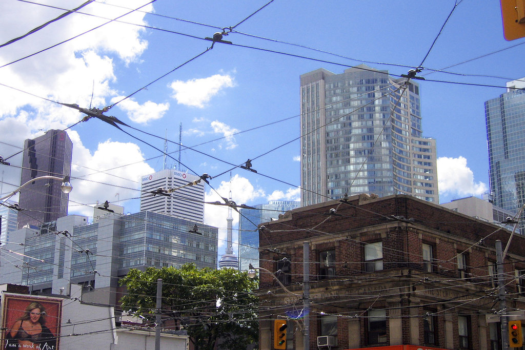 Crossed Wires – Dundas and Church Streets, Toronto, Ontario