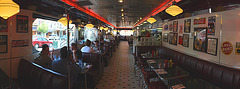 Court Street Diner in panorama