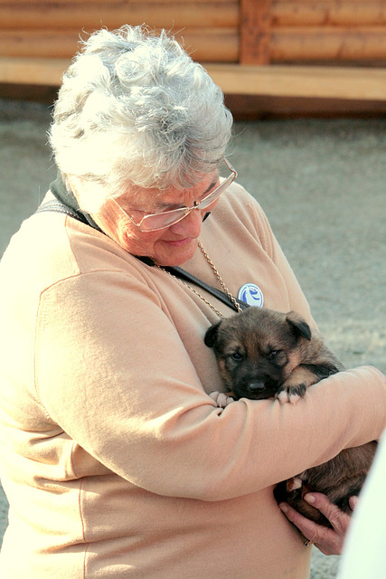 Day 13: Ruby Miller with puppy