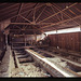 Inside part of the ore-processing building, long abandoned