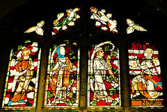 lowick church, northants, c14 jesse glass 1320