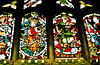 lowick church, northants, c14 jesse glass 1320