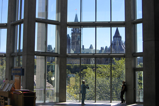 The Canadian Parliament Building Viewed from the National Gallery, Ottawa, Ontario