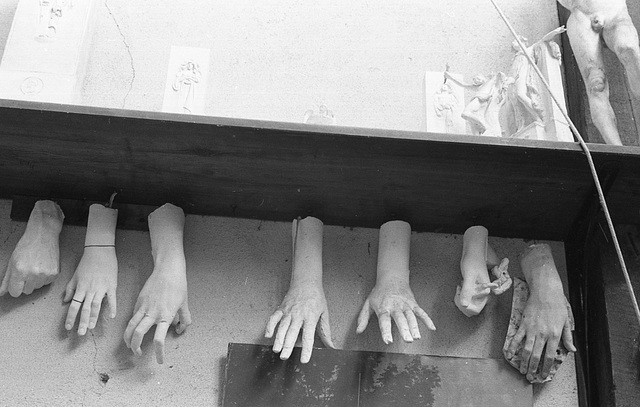 The hands of Abraham Lincoln