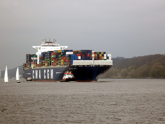 Containerschiff  CMA  CGM   LIBRA