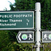Black Ring signs in Petersham