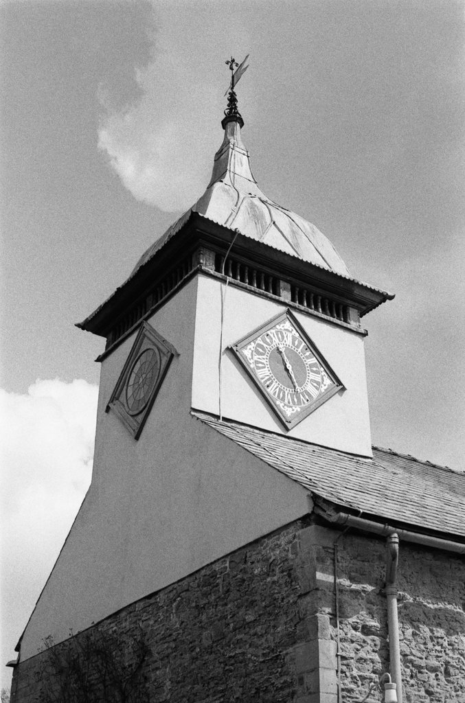 Church clock tower at Croft Castle