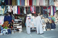 Street vendors are common