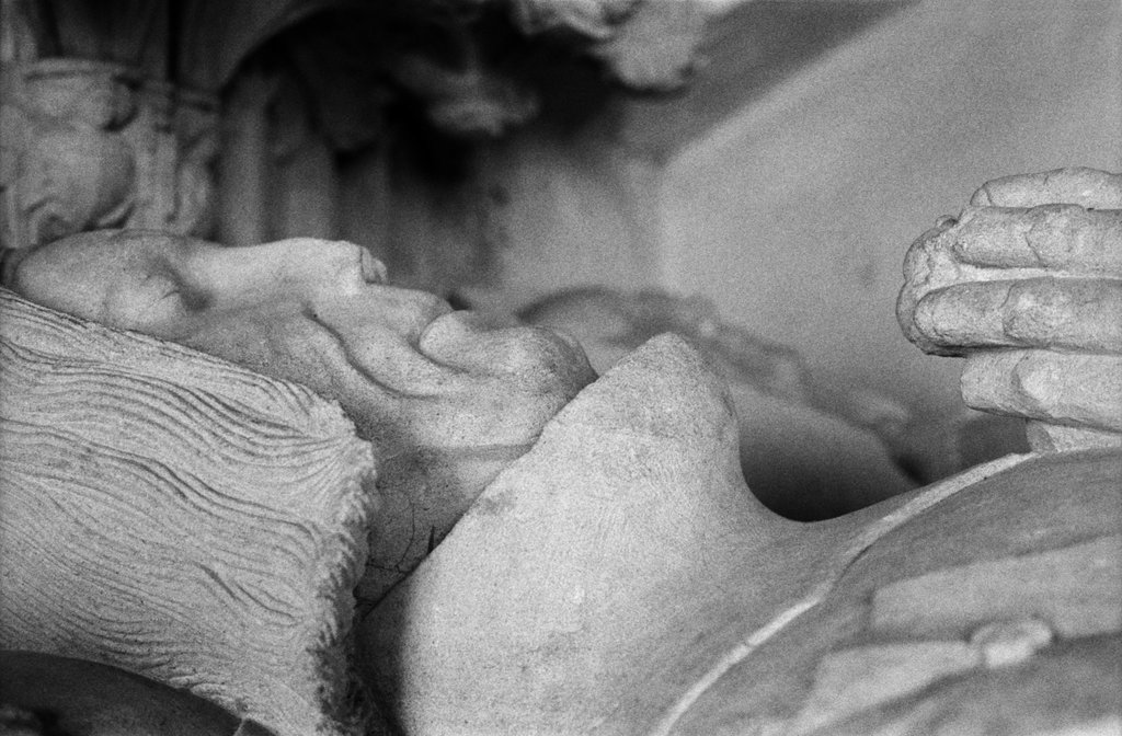 Tomb effigy at Croft Castle