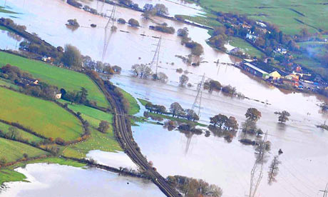 Flooding near Exeter