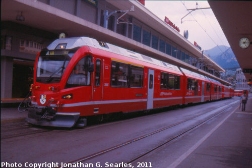 Rhaetian Railway #3505, Chur Station, Picture 2, Chur, Plessur District, Switzerland, 2011