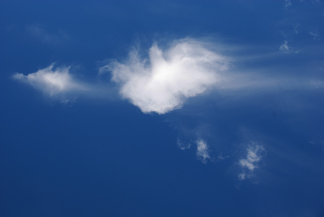 ....nuages dans le ciel s'étirent s'étirent , nuages dans le ciel s'étirent comme une aile...