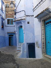 Calles azules de Chauen III / Bluaj stratoj de Ŝefŝaŭeno 3