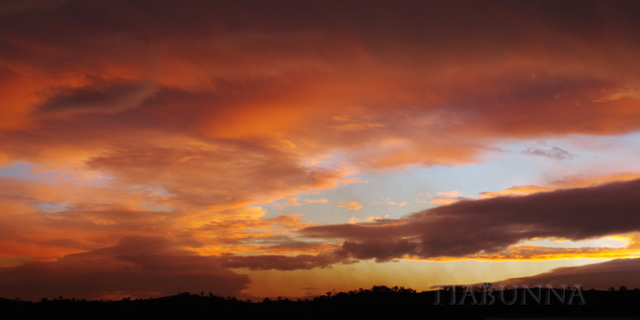 Mountain sunset