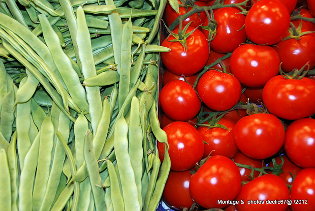 Légumes en vert & rouge....