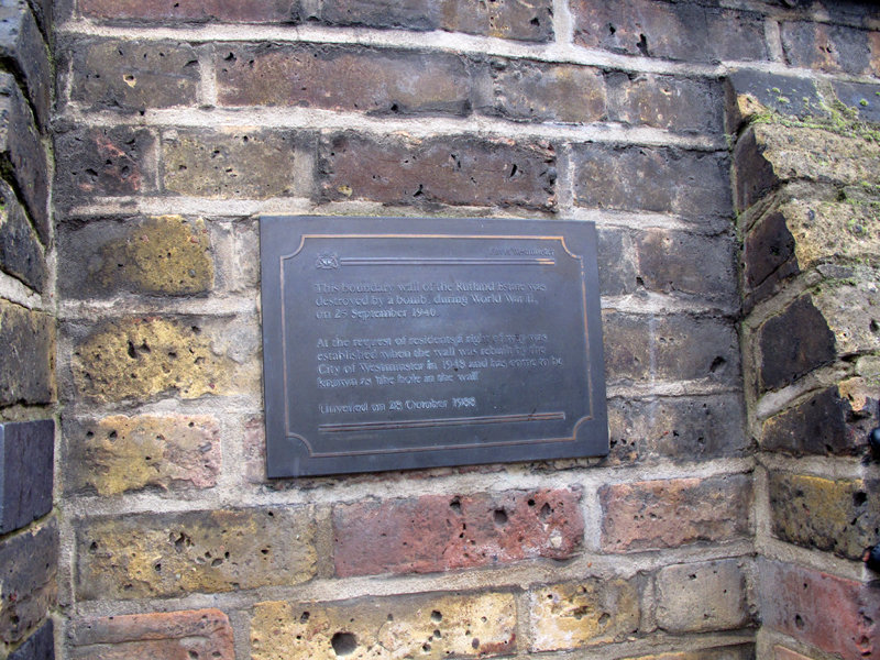 Hole in the wall plaque