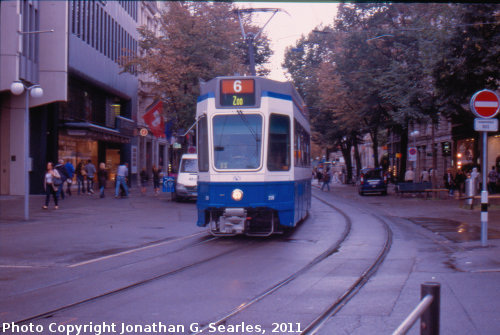 Zurich Tram, Picture 2, Zurich, Switzerland, 2011