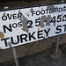 Turkey St over footbridge