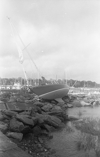 Broken on the breakwater