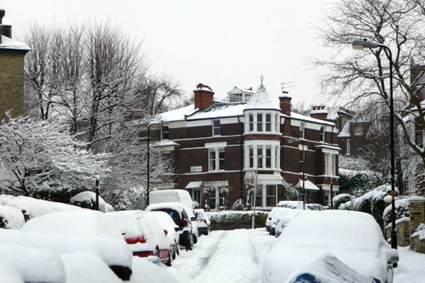 Snowy street