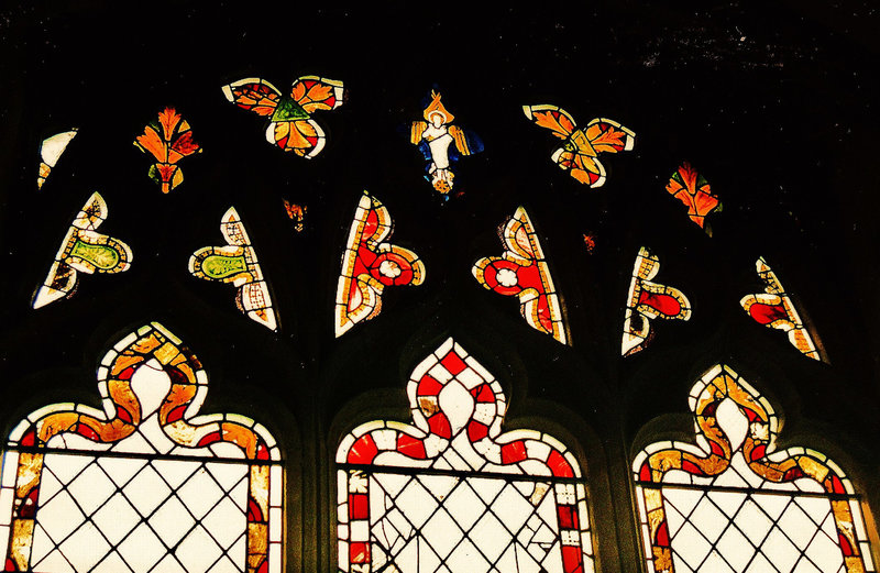 east malling church, kent, c14 glass 1320