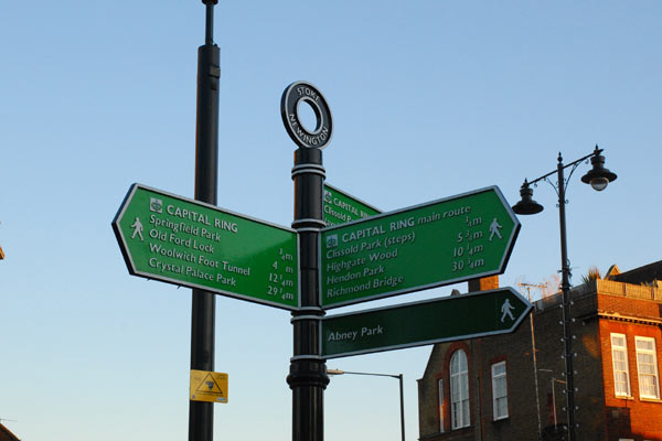 Main sign, Stoke Newington