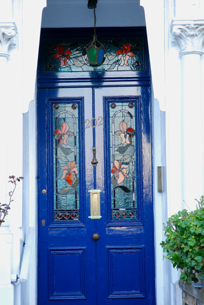 Blue door